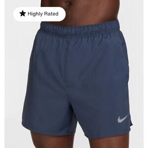 Nike Men’s Dri-FIT Challenger Brief-Lined Versatile Shorts Blue Size L Active